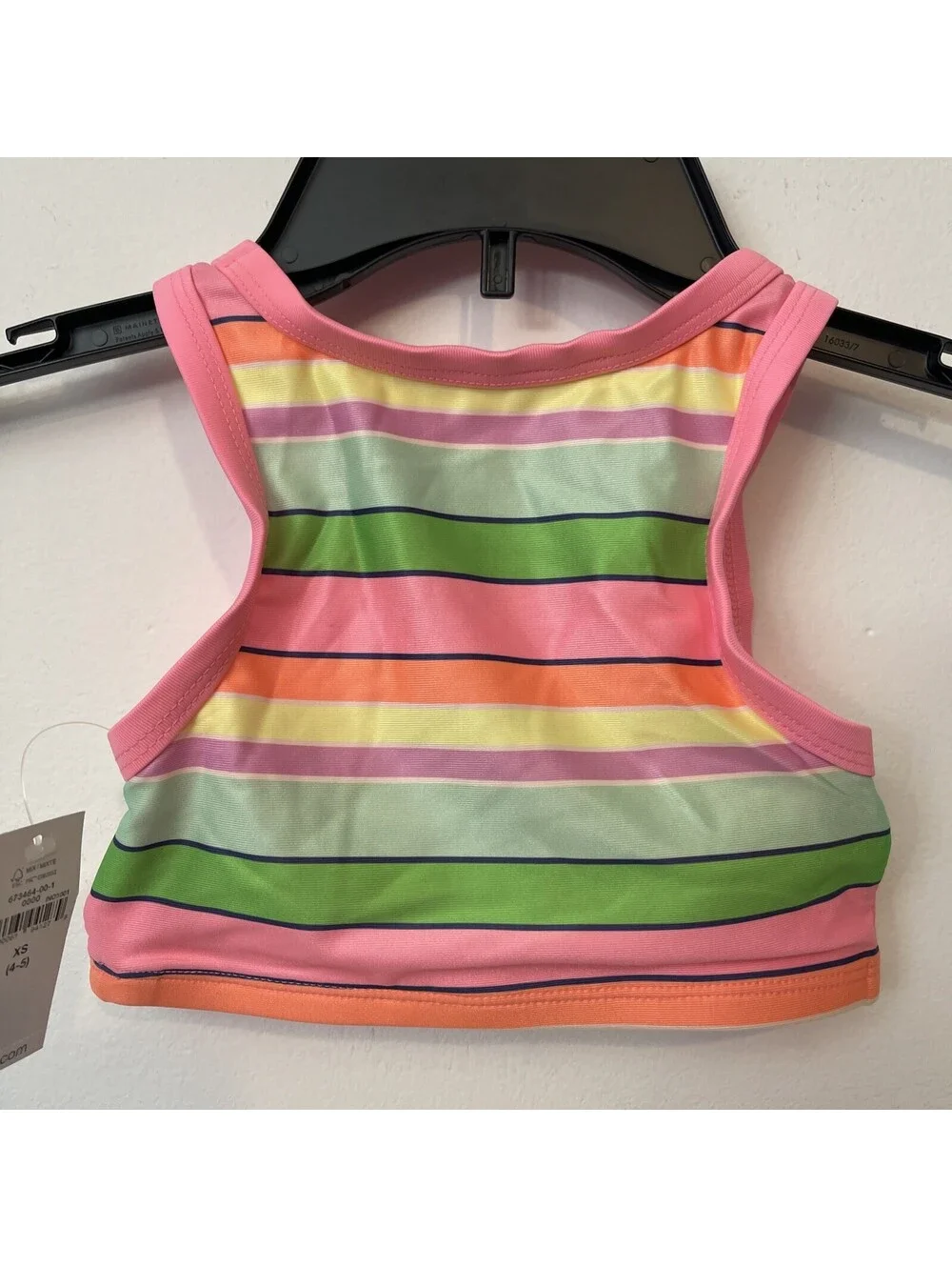 Gap Kids Girls XS 4-5 Colorful Striped Bikini Swim Top NWT! A1040
